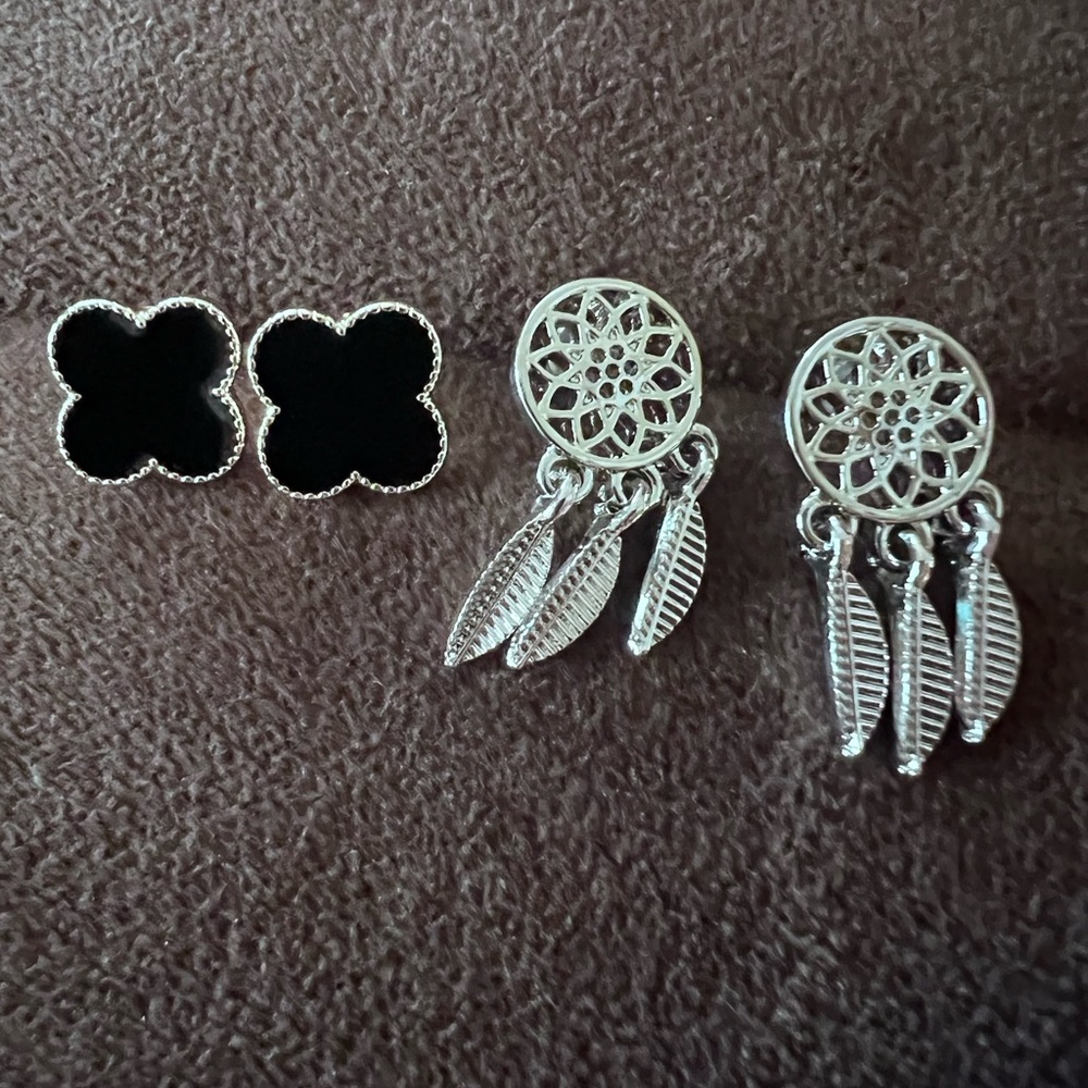 Dream catcher earrings, pack of 2, womens jewelry